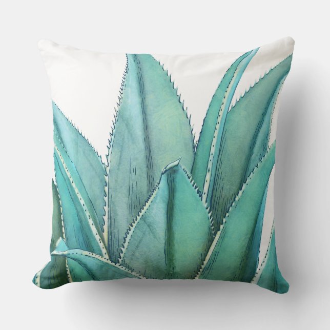 Agave Throw Pillow (Front)