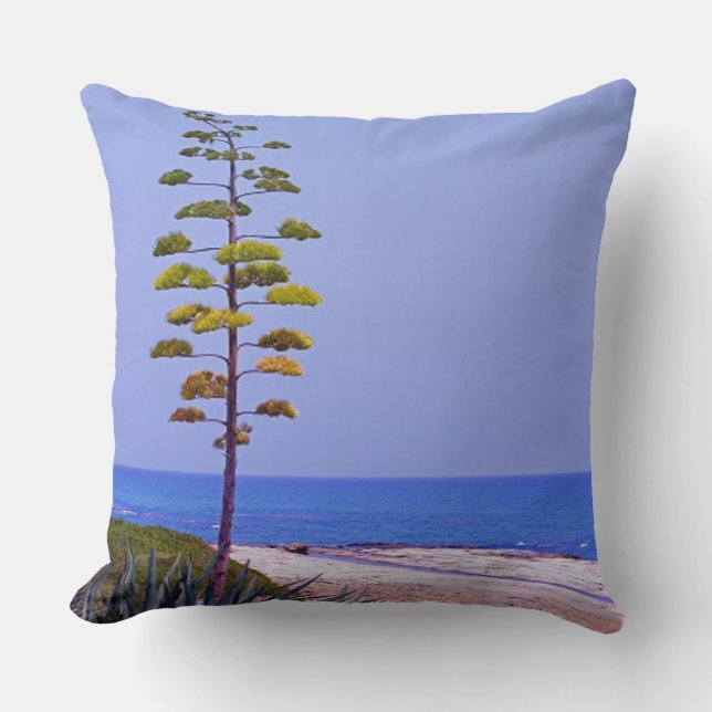 Agave Tree - Throw Pillow (Front)