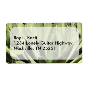 Agave Unique Nature Photograph Art Label