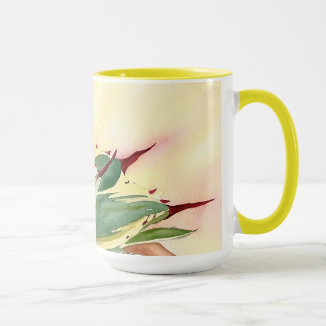 Agave watercolor mug by Debra Lee Baldwin (Right)