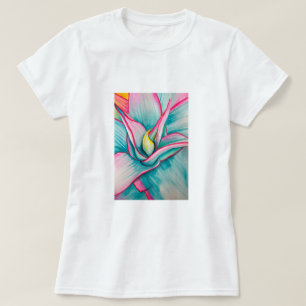 Agave watercolor succulent fine art T-Shirt