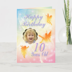 Age 10, flower fairy birthday card