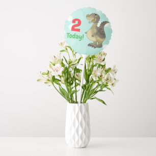 Age 2 Dinosaur Birthday - 2nd Birthday Dino Balloon
