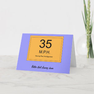 Age 35 Birthday Card