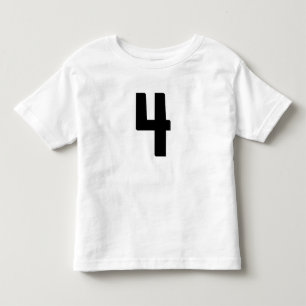 AGE 4 FOUR FUNNY JERSEY T-SHIRT