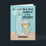 Age 7 Great Great Grandson Birthday Funny Raccoon Card<br><div class="desc">Make your great great grandson happier on his upcoming happy day with this cute and fun card that allows you to personalize the front with his beautiful name. Get this one now to be able to greet him a happy 7th birthday once he celebrates.</div>