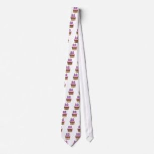 Age 80 on Birthday Cake Neck Tie