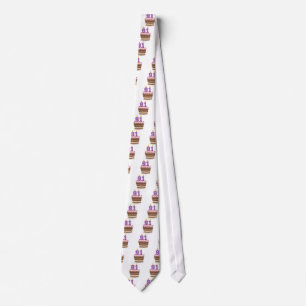 Age 91 on Birthday Cake Neck Tie
