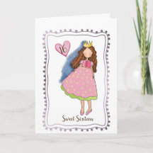 Age Birthday Card for Girl