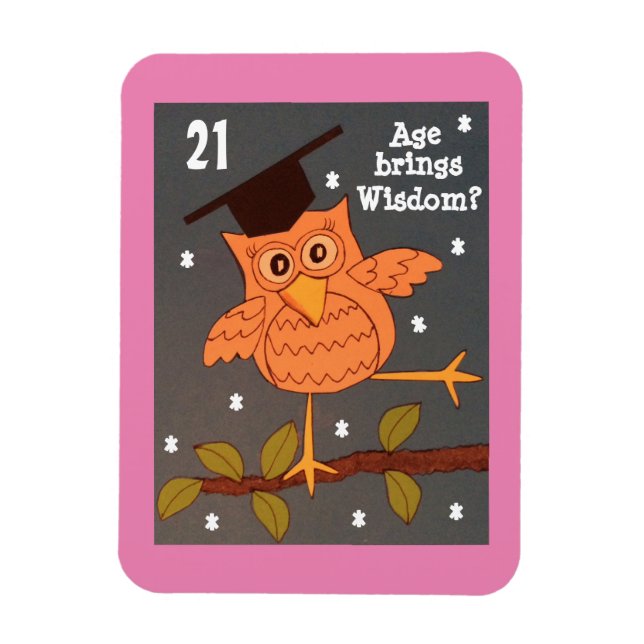 Age brings Wisdom card Magnet (Vertical)
