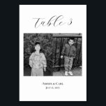Age Childhood Photos Wedding Table Card Numbers<br><div class="desc">Add a personal touch to your wedding tables! Add a photo of yourself and your partner of the age that you were that corresponds to the table number (e.g. table one has pictures of yourself and your partner at age one)</div>