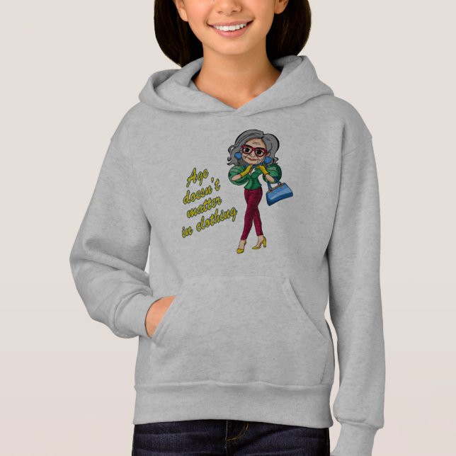 Age doesn't matter in clothing hoodie (Front)