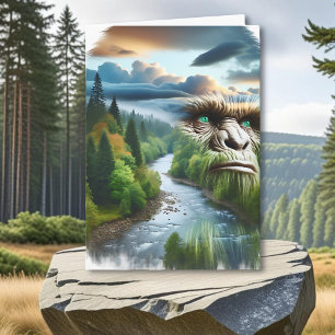 Age Doesn't Mean Squatch   Funny Birthday Bigfoot Card