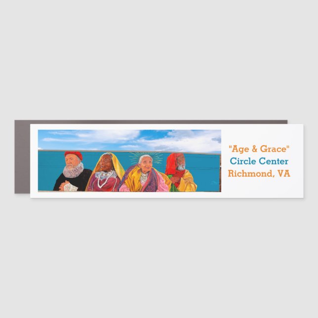Age & Grace Car Magnet (Front)