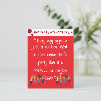 Age is just a number holiday card