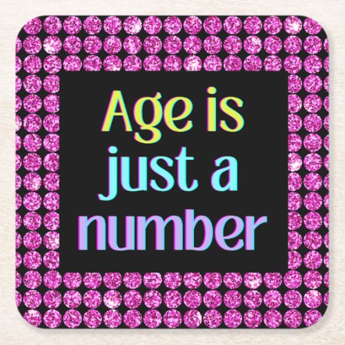 Age Is Just a Number Paper Coaster Pack of 6