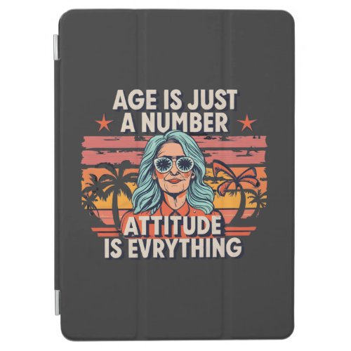 Age Is Just A Number Vintage Retro Elderly Woman iPad Air Cover