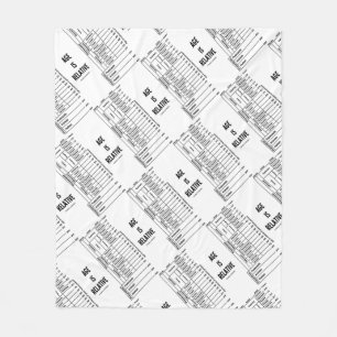 Age Is Relative (Geological Time Humor) Fleece Blanket