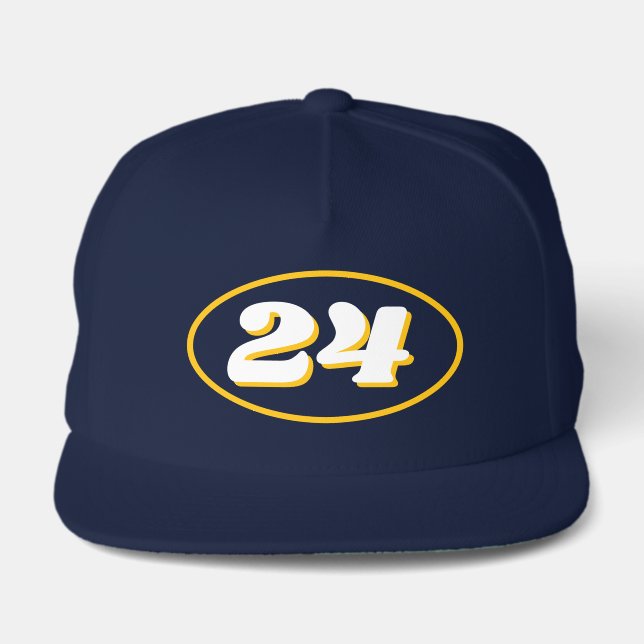 Age number hat for men's 24th Birthday party! (Front)