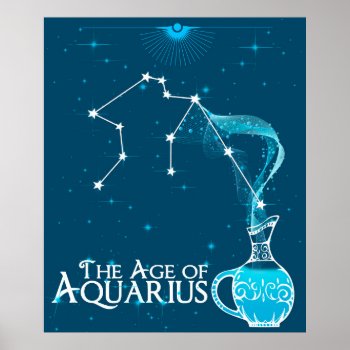 Age Of Aquarius Poster by vaughnsuzette at Zazzle