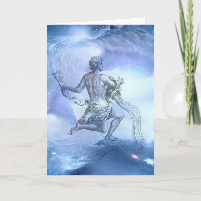 Age of Aquarius Zodiac Card (Front)