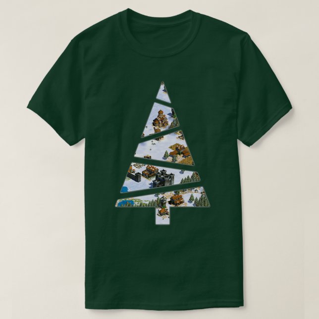 Age of Empires Christmas tree T-Shirt (Design Front)