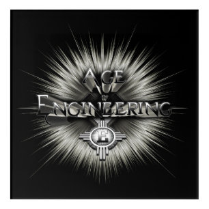 Age Of Engineering Typography Artwork Acrylic Print