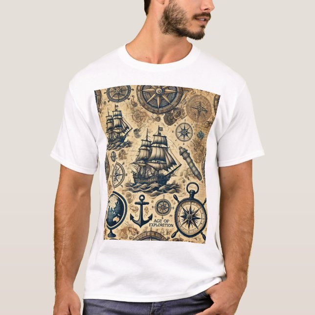 Age of Exploration T-Shirt: Symbols of Navigation  T-Shirt (Front)