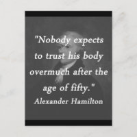 Age of Fifty - Alexander Hamilton Postcard