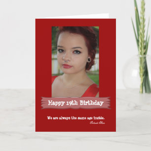 Age Photo Birthday Card