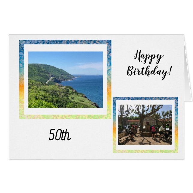 Age Photo Images Birthday Card (Front Horizontal)