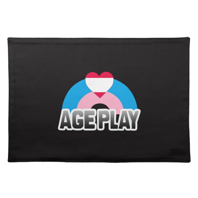 Age Play Pride Cloth Placemat (Front)