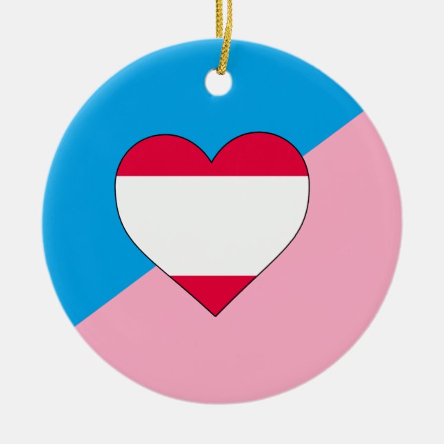 Age Play Pride Flag Ceramic Ornament (Front)
