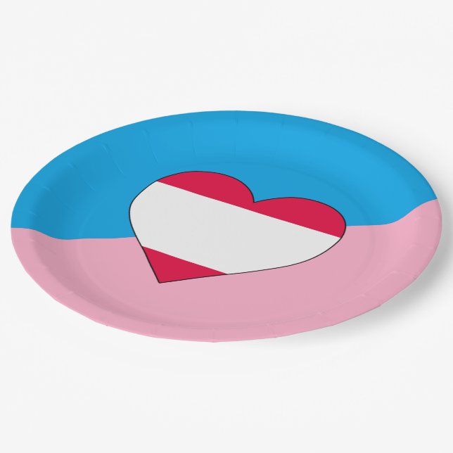 Age Play Pride Flag Paper Plates (Angled)