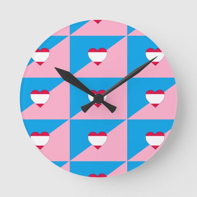 AGE PLAY PRIDE FLAG ROUND CLOCK (Front)