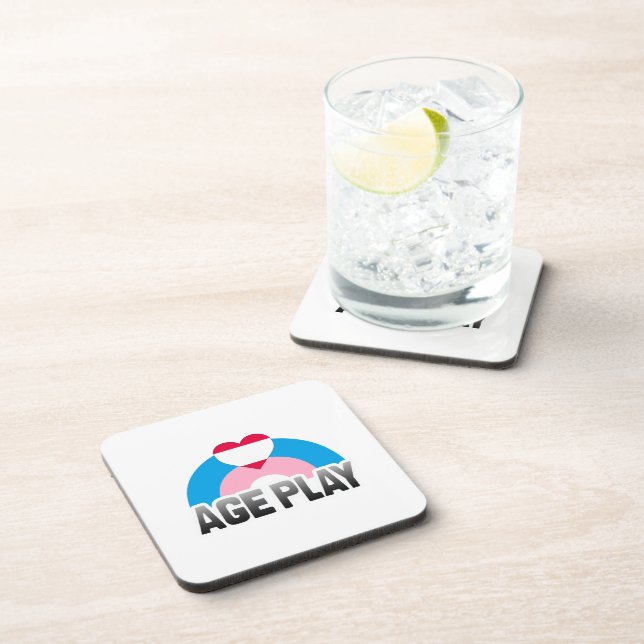 AGE PLAY RAINBOW BEVERAGE COASTER (Right Side)