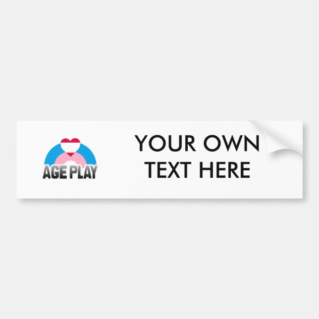 AGE PLAY RAINBOW BUMPER STICKER (Front)