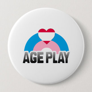 AGE PLAY RAINBOW PINBACK BUTTON