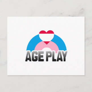AGE PLAY RAINBOW POSTCARD