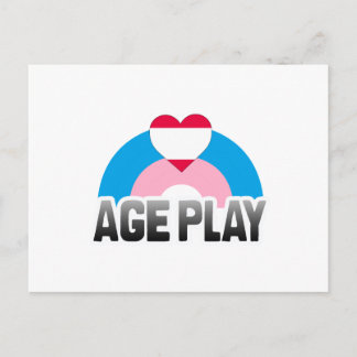 AGE PLAY RAINBOW POSTCARD