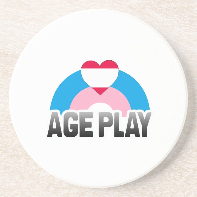 AGE PLAY RAINBOW SANDSTONE COASTER (Front)