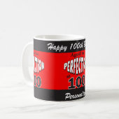 Age to Perfection at 100 | 100th Birthday Coffee Mug (Front Left)