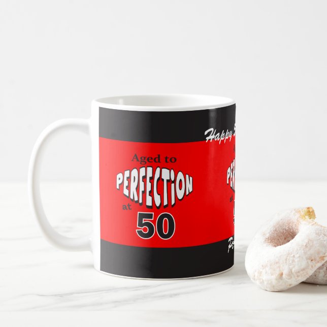 Age to Perfection at 50 | 50th Birthday Coffee Mug | Zazzle