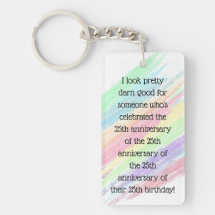 Aged 100 & over keychain