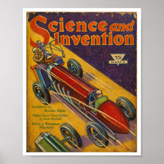 AGED 1930S MAGAZINE COVER POSTER