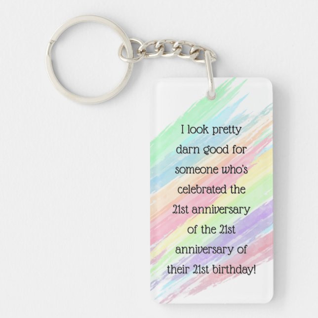 Aged 63 & over keychain (Front)