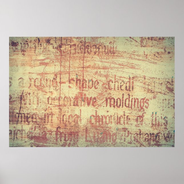 Aged aluminum background poster (Front)