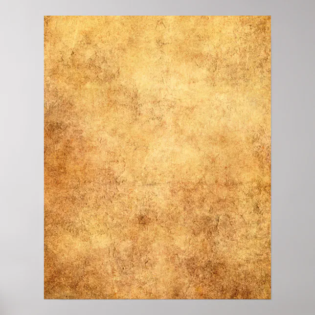 Aged and Worn Brown Vintage Texture Poster | Zazzle