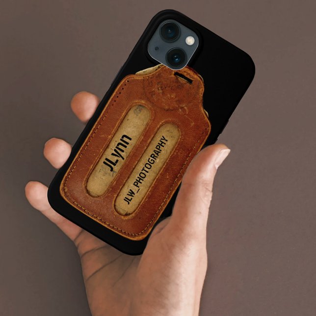 Aged Antique Leather Slotted ID Case-Mate iPhone Case (Creator Uploaded)