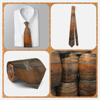 Aged Barrel Kegs Brown and Gray Novelty